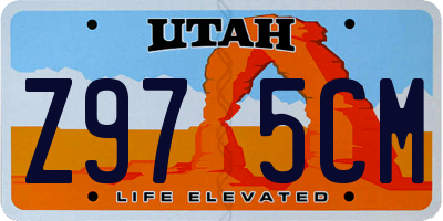 UT license plate Z975CM