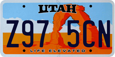 UT license plate Z975CN