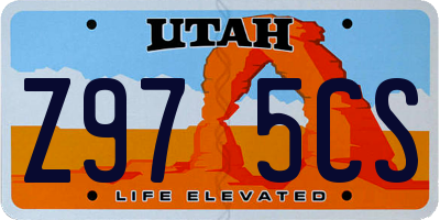 UT license plate Z975CS