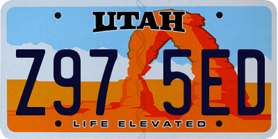 UT license plate Z975ED