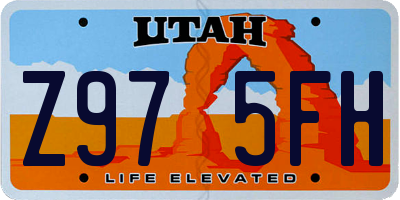 UT license plate Z975FH