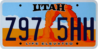 UT license plate Z975HH