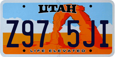 UT license plate Z975JI