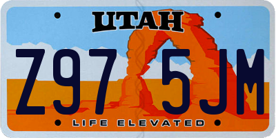 UT license plate Z975JM