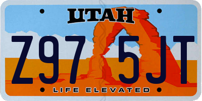 UT license plate Z975JT