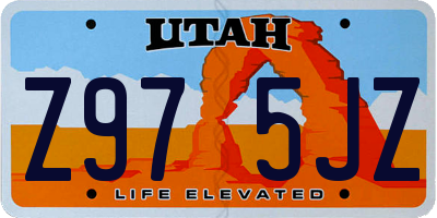 UT license plate Z975JZ