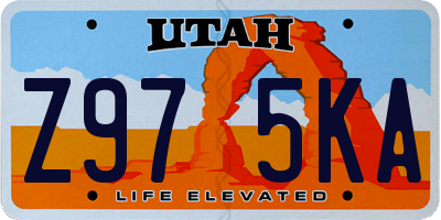 UT license plate Z975KA