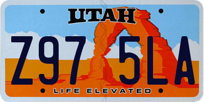 UT license plate Z975LA
