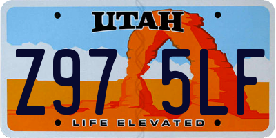 UT license plate Z975LF
