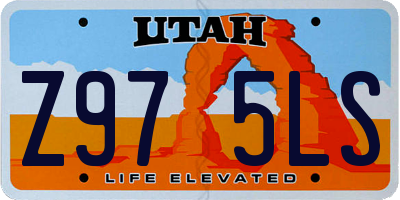 UT license plate Z975LS