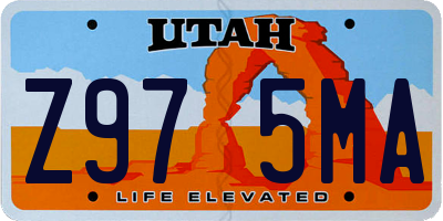 UT license plate Z975MA