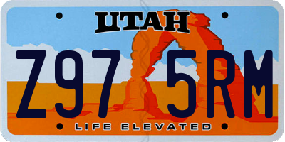 UT license plate Z975RM