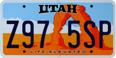 UT license plate Z975SP
