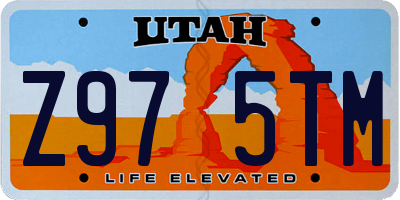 UT license plate Z975TM