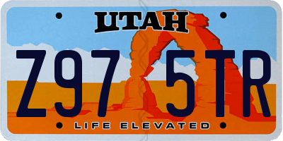 UT license plate Z975TR