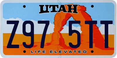 UT license plate Z975TT