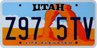 UT license plate Z975TV