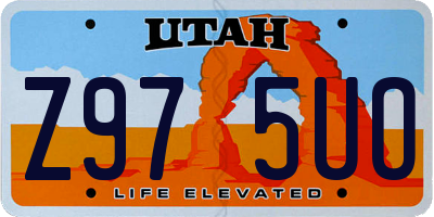 UT license plate Z975UO