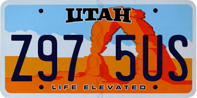 UT license plate Z975US