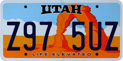 UT license plate Z975UZ