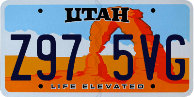 UT license plate Z975VG