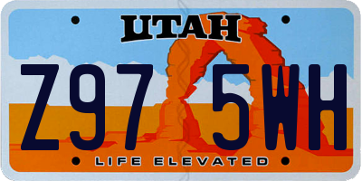 UT license plate Z975WH