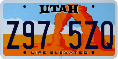 UT license plate Z975ZQ