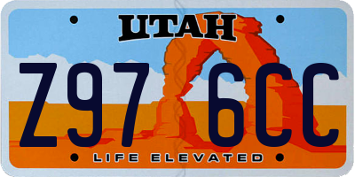 UT license plate Z976CC