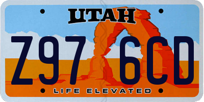 UT license plate Z976CD