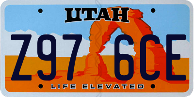 UT license plate Z976CE