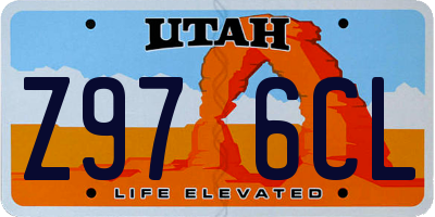 UT license plate Z976CL