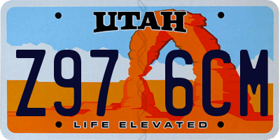 UT license plate Z976CM
