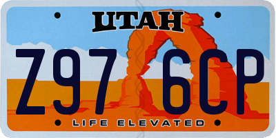 UT license plate Z976CP