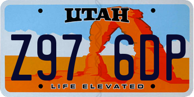 UT license plate Z976DP