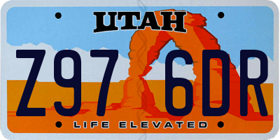 UT license plate Z976DR