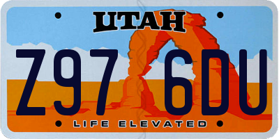 UT license plate Z976DU