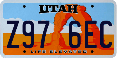 UT license plate Z976EC