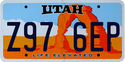 UT license plate Z976EP