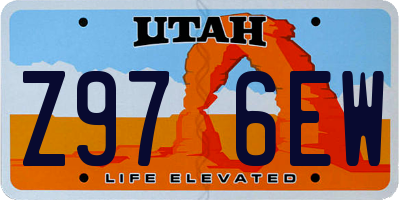 UT license plate Z976EW