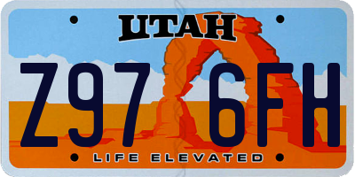 UT license plate Z976FH