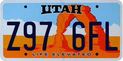 UT license plate Z976FL