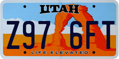 UT license plate Z976FT