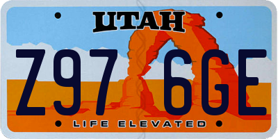 UT license plate Z976GE
