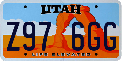 UT license plate Z976GG