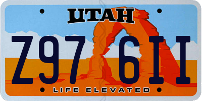 UT license plate Z976II