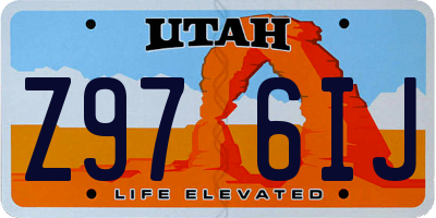 UT license plate Z976IJ