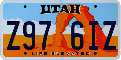 UT license plate Z976IZ