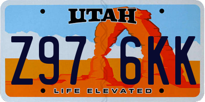 UT license plate Z976KK