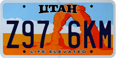 UT license plate Z976KM