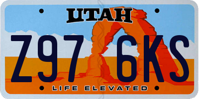 UT license plate Z976KS